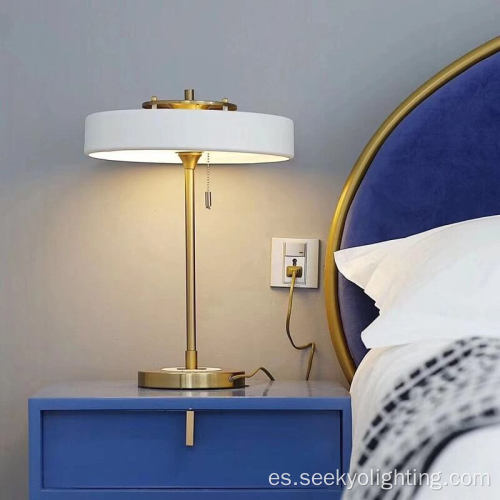 Lámpara de escritorio de interruptor de cremallera de estilo diseñador